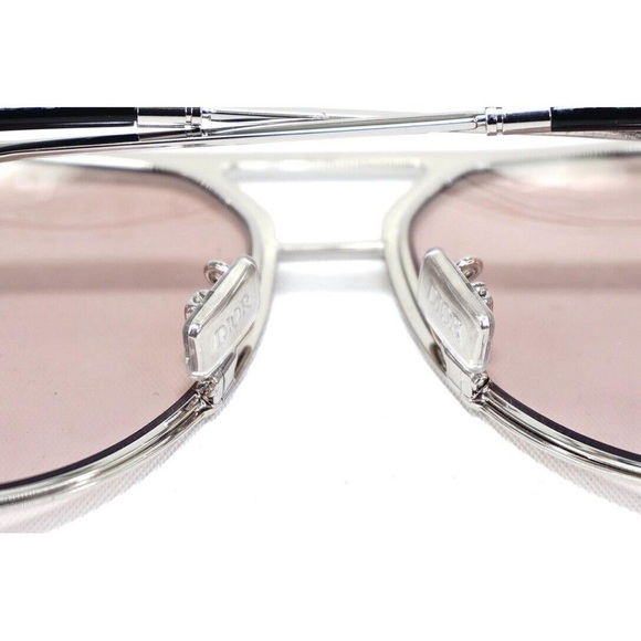 Authentic Christian Dior Oblique DiorEssential A2U Aviator Sunglass Pink Silver - Picture 6 of 15